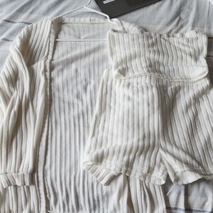 3-piece Sweater Set Combo, Tube Top And Short Set